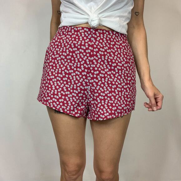 SUPERDOWN 90s floral high rise shorts y2k kidcore jamcore picniccore 2452 - Picture 11 of 11